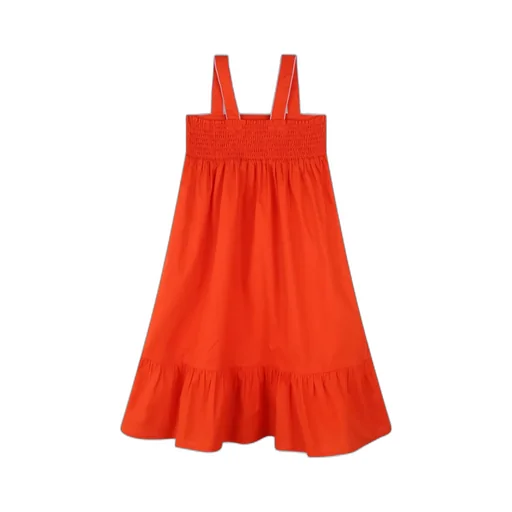 Logo-Appliqué Flared Dress