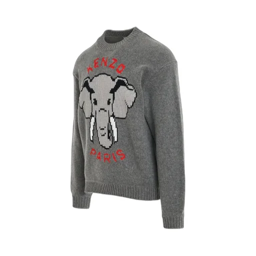 Round Neck And Long-Sleeved Sweater