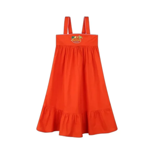Logo-Appliqué Flared Dress
