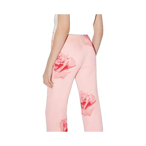 Rose Printed Flared Pants