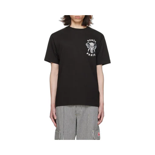 Elephant Printed Crewneck T-Shirt