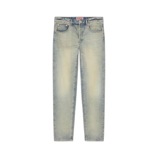 Logo Patch Straight-Leg Jeans