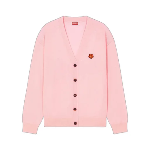 Boke Flower Embroidered Buttoned Cardigan