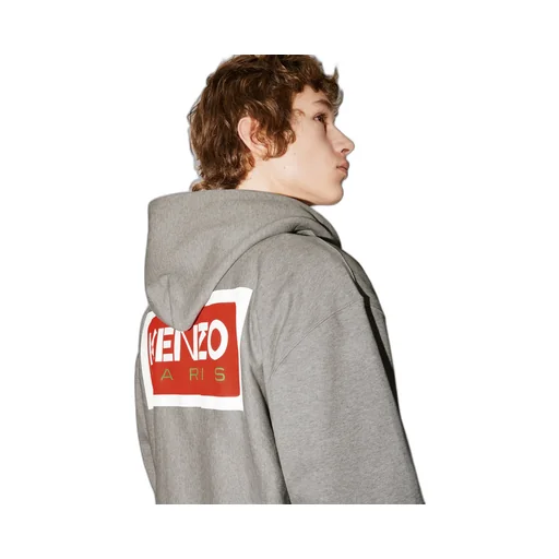 Logo Embroidered Zip-Up Hoodie