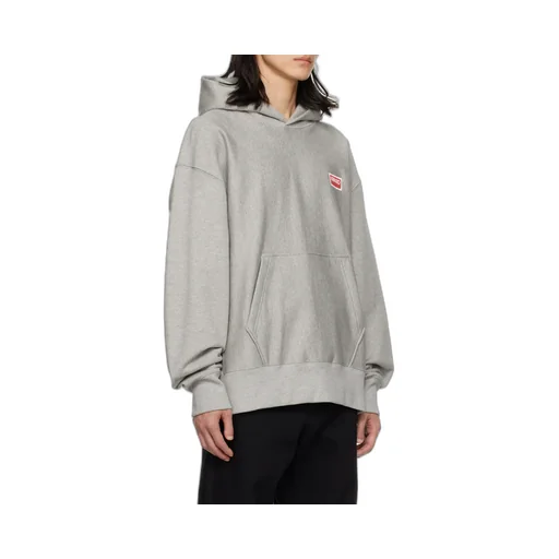 Logo Printed Long-Sleeved Hoodie