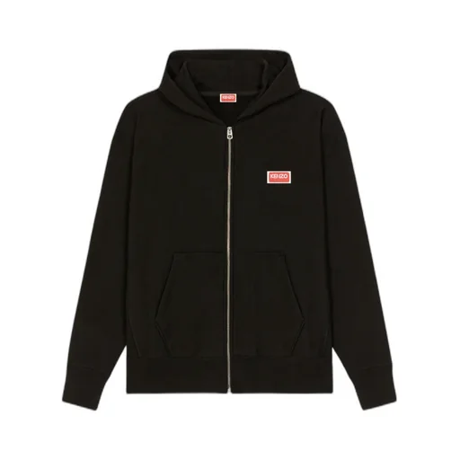 Logo Embroidered Zip-Up Jacket