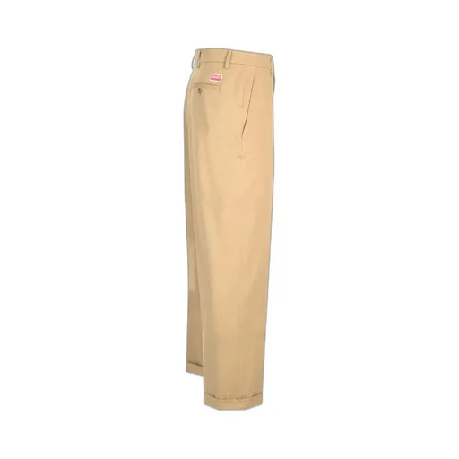 Logo Patch Straight-Leg Trousers