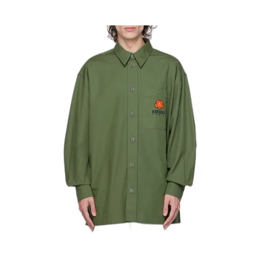 Boke Flower Embroidered Buttoned Shirt