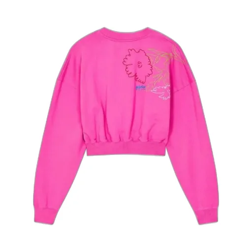 Kenzo Drawn Flowers Embroidered Sweatshirt