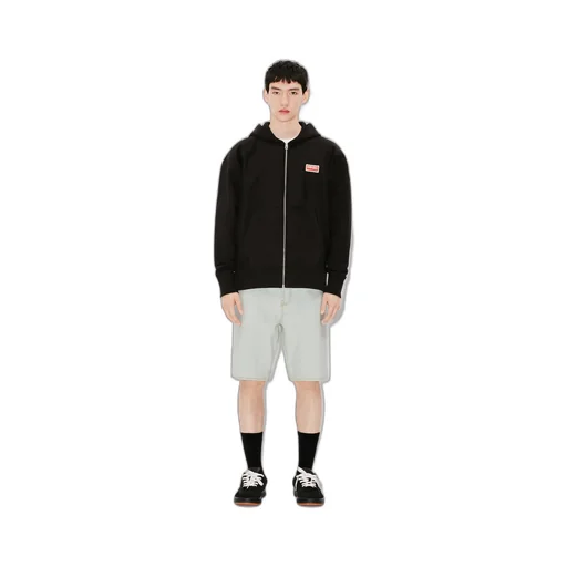 Logo Embroidered Zip-Up Jacket