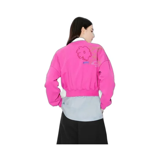 Kenzo Drawn Flowers Embroidered Sweatshirt