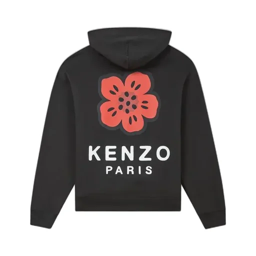 Boke Flower Embroidered Oversized Hoodie