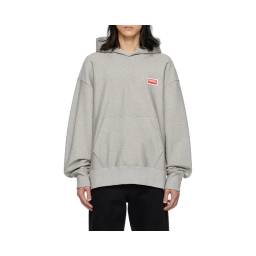 Logo Printed Long-Sleeved Hoodie