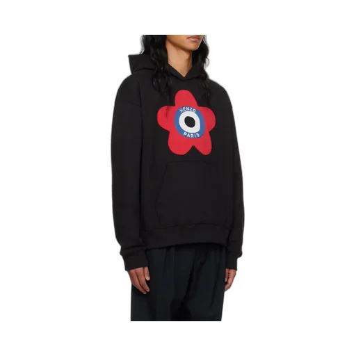Target Logo-Embroidered Drop Shoulder Hoodie