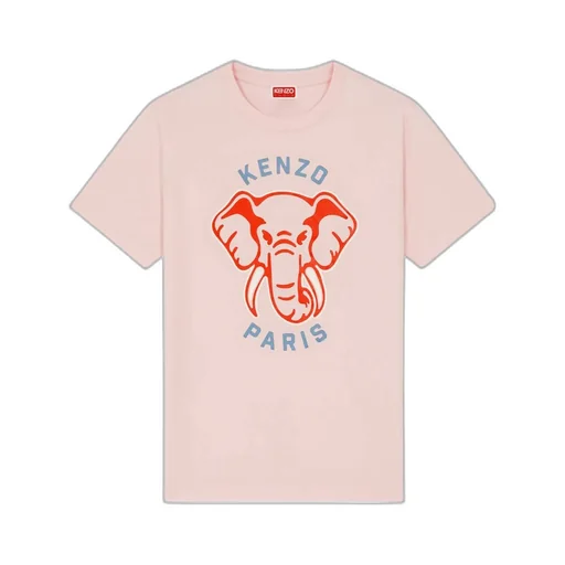 Loose-Fit Varsity Jungle Elephant T-Shirt