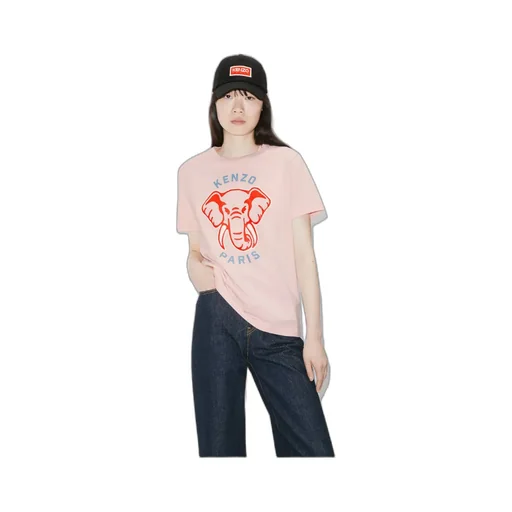 Loose-Fit Varsity Jungle Elephant T-Shirt
