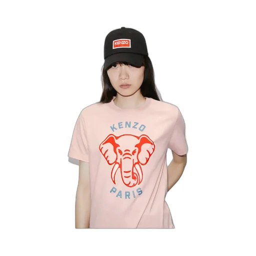 Loose-Fit Varsity Jungle Elephant T-Shirt