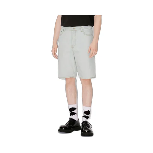 Logo Embroidered Denim Shorts