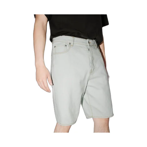 Logo Embroidered Denim Shorts