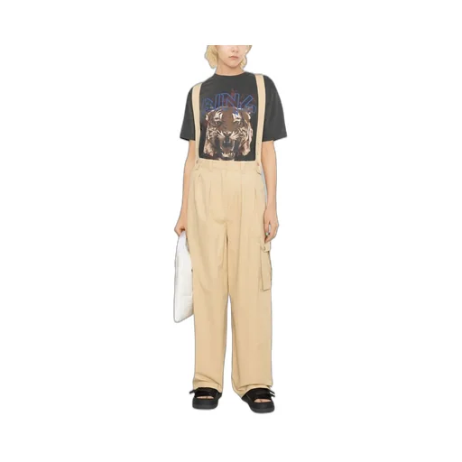 Strap Overalls And Casual Pants