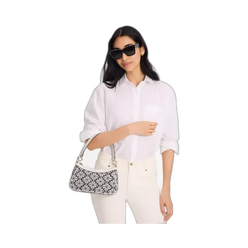 Floral Jacquard Crossbody Bag