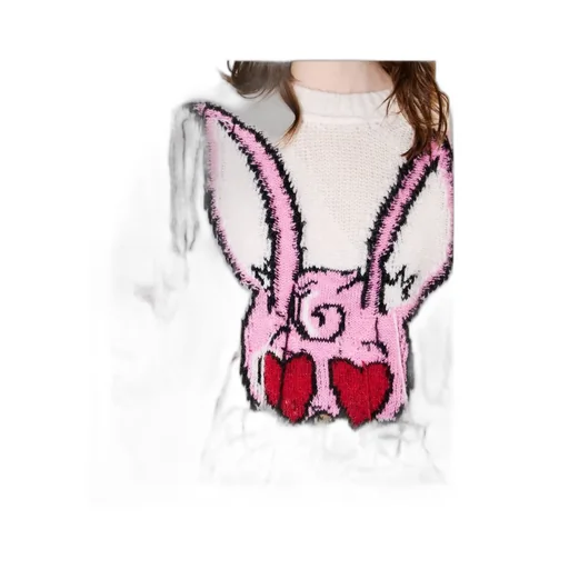 Jumper In Mixed Hairy Wool Alpaca Kenzo Cartoon