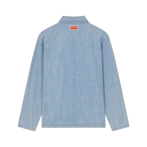 Buttoned Denim Overshirt Jacket