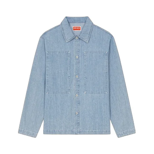 Buttoned Denim Overshirt Jacket