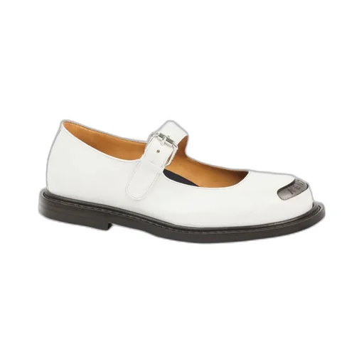 Logo Plaque Buckle Fastening Flat Shoes