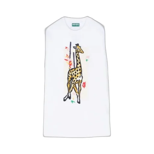 Graphic Printed Crewneck T-Shirt Dress