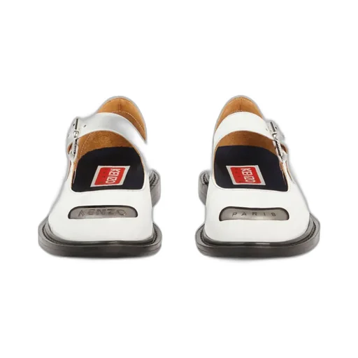 Logo Plaque Buckle Fastening Flat Shoes