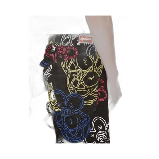 Embroidered Wide Fit Pants Kenzo X Futura 2000