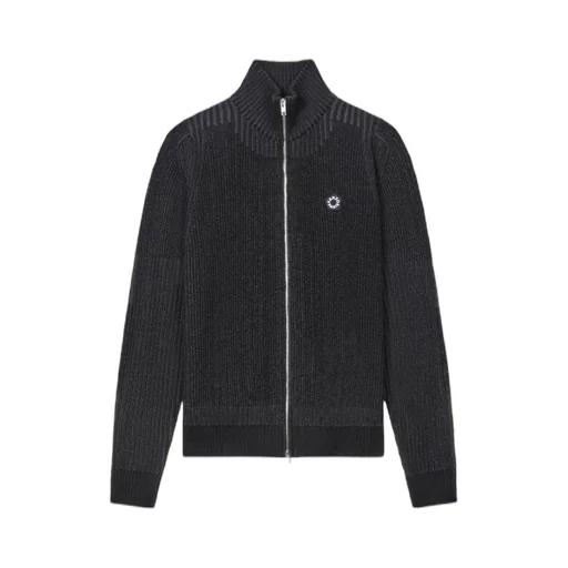 Embroidered Zipped Cardigan Boke Flower 2.0