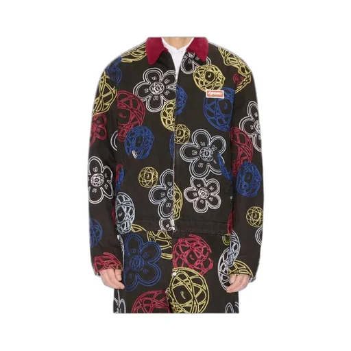 X Futura 2000 Embroidered Zip-Up Utility Jacket