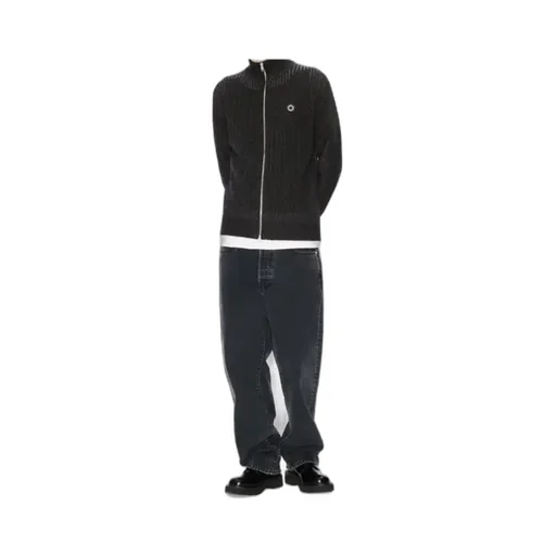 Embroidered Zipped Cardigan Boke Flower 2.0