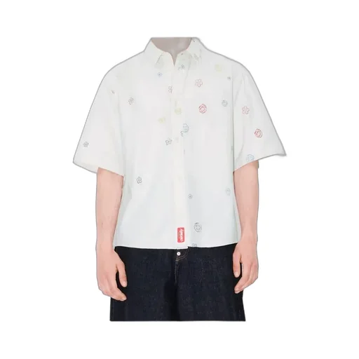 Embroidered Short Sleeve Shirt Kenzo X Futura 2000