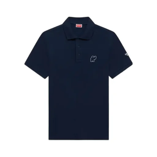 Elephant Logo Embroidered Slim Polo