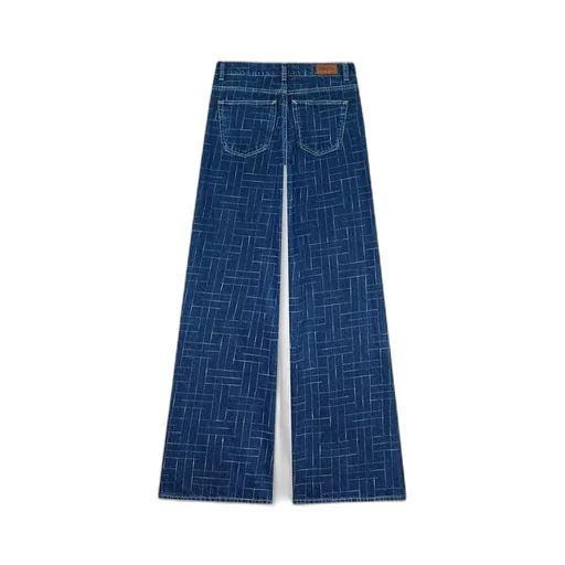 Ayame Wide Pants In Japanese Denim