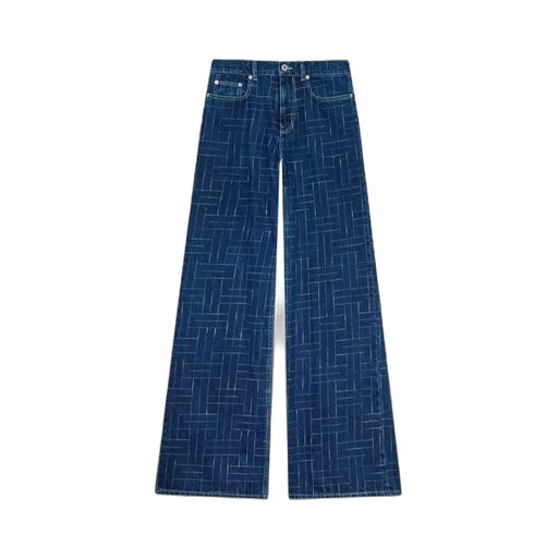 Ayame Wide Pants In Japanese Denim