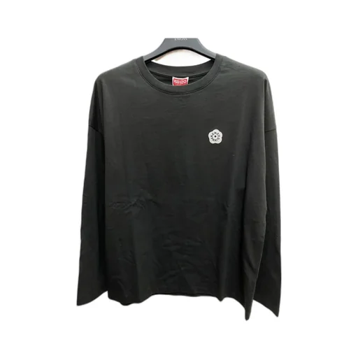 Flower-Embellished Long-Sleeve Top