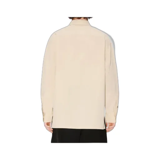 Oversized Shirt In Technical Cotton Boke Flower 2.0