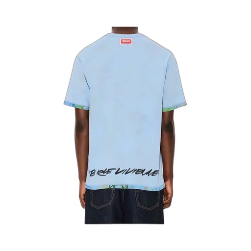 Logo Printed Reversible Crewneck T-Shirt
