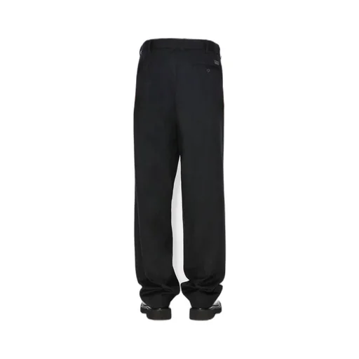 Pleated Tailored Pants In Wool Jacquard Kenzo Weave