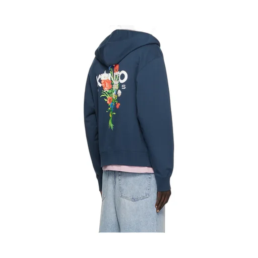 Logo Printed Zipped Hoodie