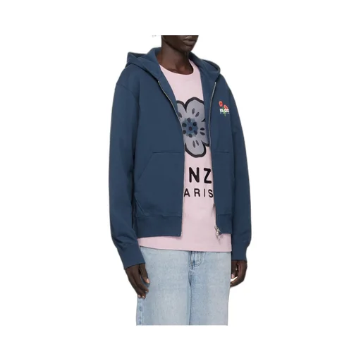 Logo Printed Zipped Hoodie