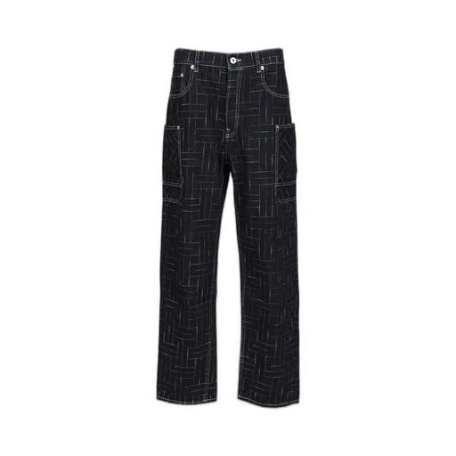 Weave Denim Cargo Jeans