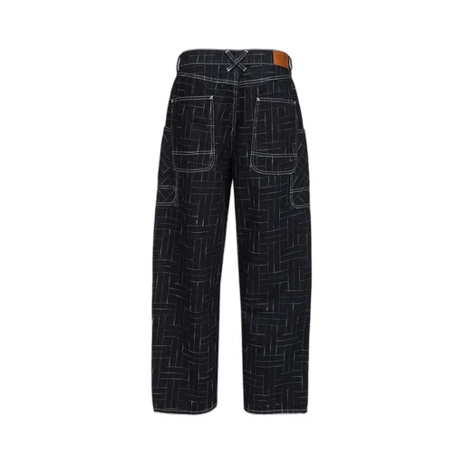 Weave Denim Cargo Jeans