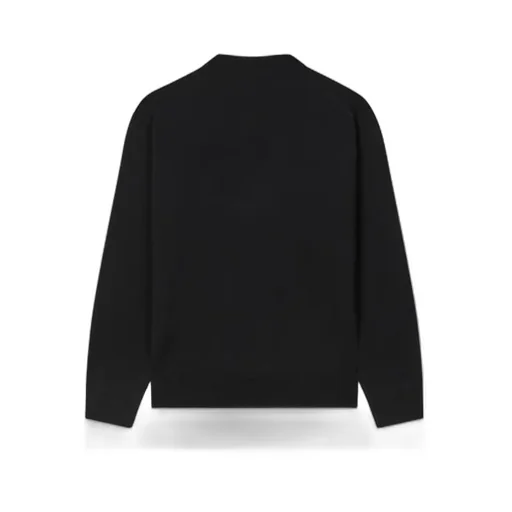 Embroidered Cardigan In Merino Wool Boke Flower