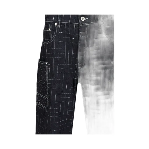 Weave Denim Cargo Jeans