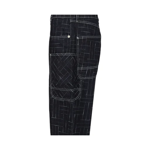 Weave Denim Cargo Jeans